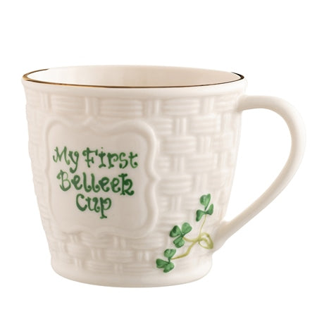 Belleek Classic Shamrock Keepsake “My First Mug”