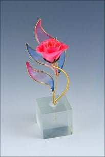 The Rose Lady 5” Pink Rainbow Wing Fantasy Rose