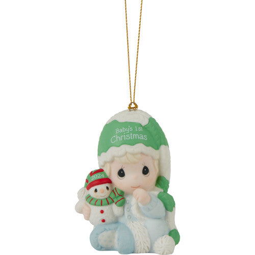Precious Moments “Baby’s First Christmas2024” Boy Ornament