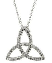 Load image into Gallery viewer, ShanOre Celtic Trinity Knot Necklace Embellished With Crystals
