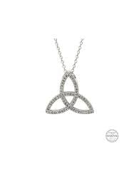 ShanOre Celtic Trinity Knot Necklace Embellished With Crystals