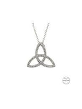 Load image into Gallery viewer, ShanOre Celtic Trinity Knot Necklace Embellished With Crystals
