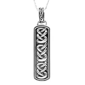 ShanOre Sterling Silver Celtic Knot Ingot Necklace