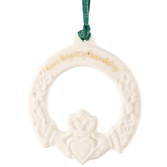 Belleek Classic Claddagh Friendship Ornament 4029