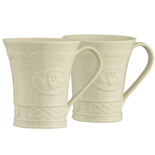 Belleek Classic 10 oz Claddagh Mug Set 4131