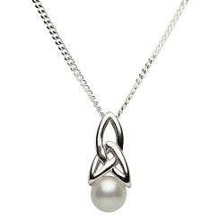 ShanOre Silver Trinity Pearl Necklace