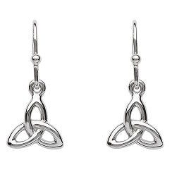ShanOre Sterling Silver Drop Trinity Knot Earrings