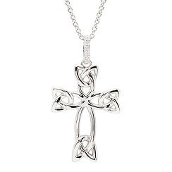 ShanOre Sterling Silver Cubic Zirconia Celtic Cross