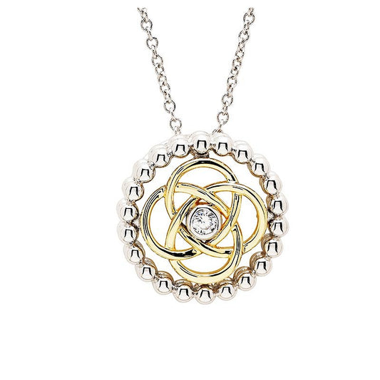 ShanOre Sterling Silver & CZ Celtic Knot Pendant