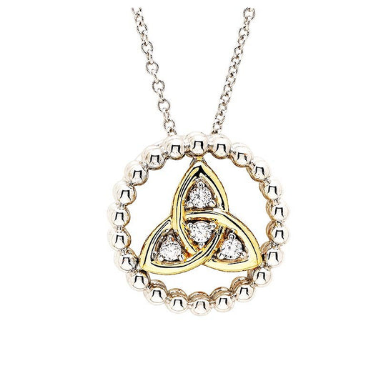 ShanOre Sterling Silver and CZ Trinity Knot Pendant