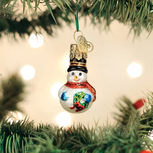 Old World Christmas Gumdrops Mini Snowman Ornament