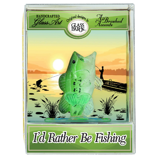 The Glass Baron I’d Rather Be Fishing Keepsake Box