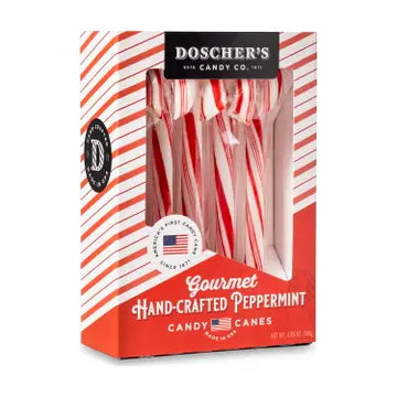 DOSCHER’s Gourmet Hand-Crafted Peppermint Candy Canes
