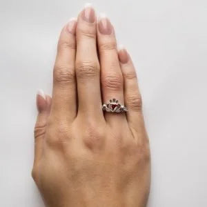 ShanOre Birthstone Claddagh January Ring