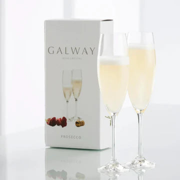 Galway Irish Crystal Elegance Champagne/Prosecco Pair