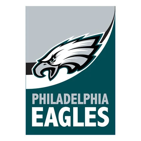 Philadelphia Eagles Burlap Garden Flag