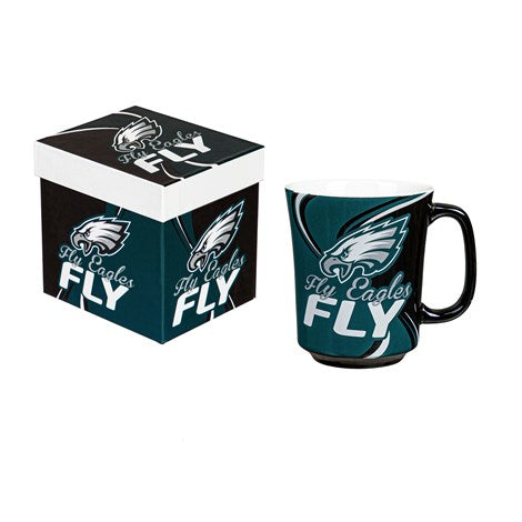Philadelphia Eagles 14 oz Ceramic Cup Of Awesome With Matching Box