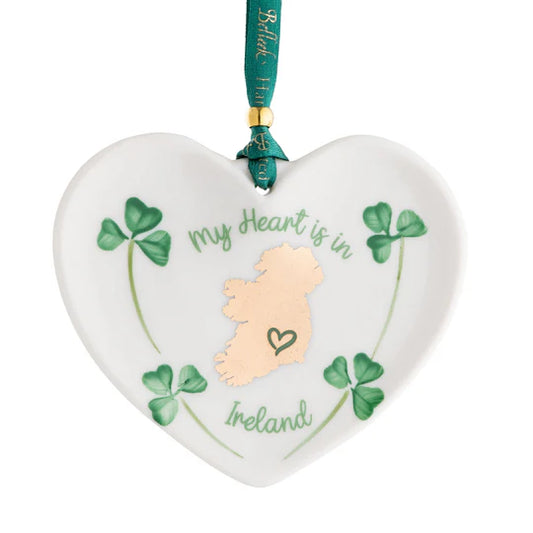 Belleek My Heart Is In Ireland Ornament