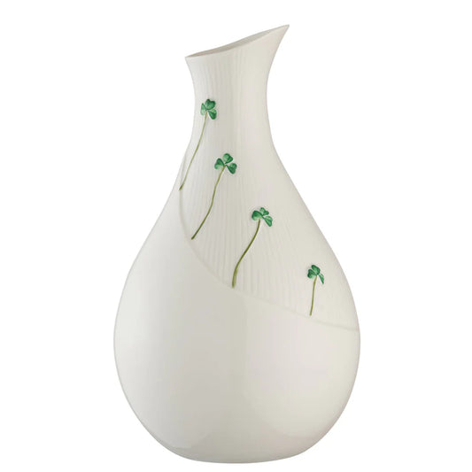 Belleek Shamrock Meadow 10” Vase