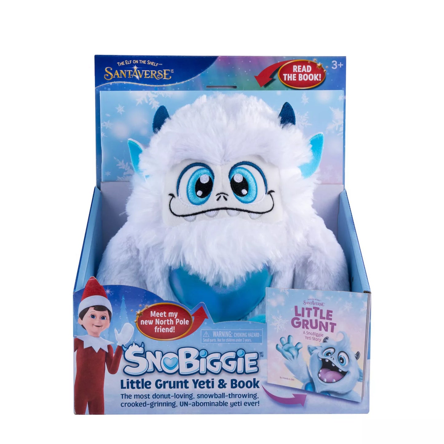Elf On The Shelf Santaverse Snowbiggie Little Grunt Yeti & Book