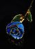 Rose Lady Blue Rose With Gold Trim