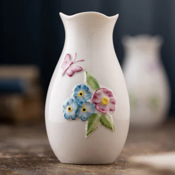 Belleek Classic Forget Me Not Vase