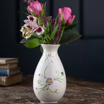 Belleek Classic Ribbon Spill Vase