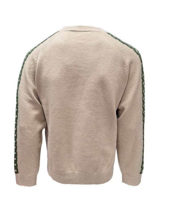 Celtic Knot Crew Neck Sweater Stone