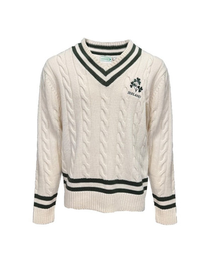 The Heritage Collection By Lansdowne Shamrock Crest Cab,e Sweater