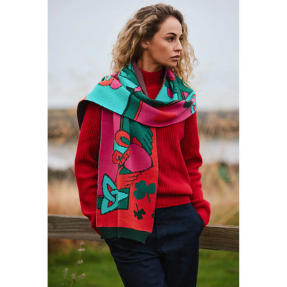 Patrick Francis Claddagh Knit Scarf