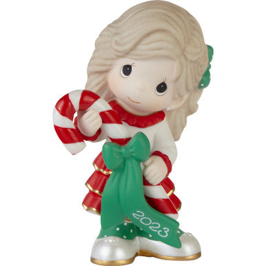 Precious Moments “Sweet Christmas Wishes” Dated Girl Figurine