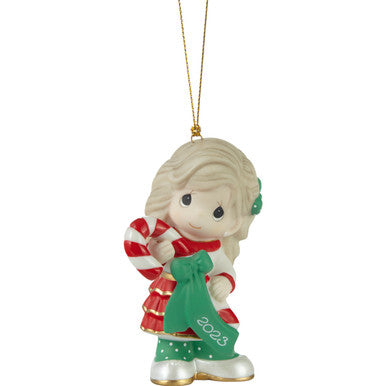 Precious Moments “Sweet Christmas Wishes” Dated Girl Ornament