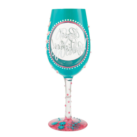 Lolita, “ Best Wishes” Wine Glass
