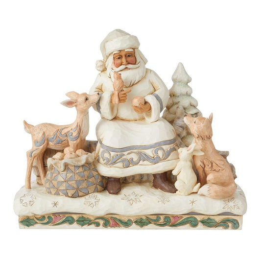 Jim Shore, White Woodland, “Kindness Is The Greatest Gift”