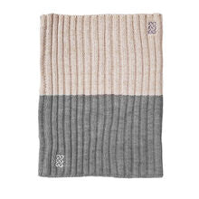 Patrick Francis Grey/Cream Melange Rib Knit Snood