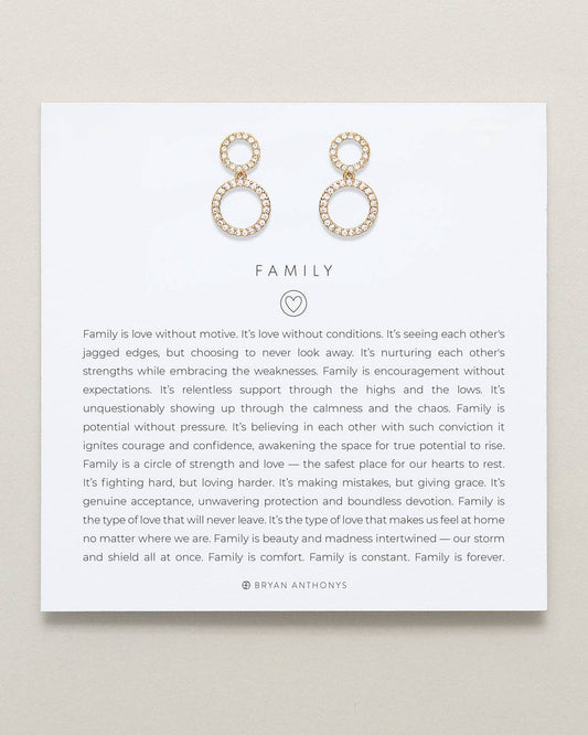 Bryan Anthonys - Family Drop Earrings: 14k Gold