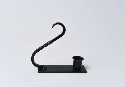 LMS Wholesale - Iron Taper Holder with Curved Handle