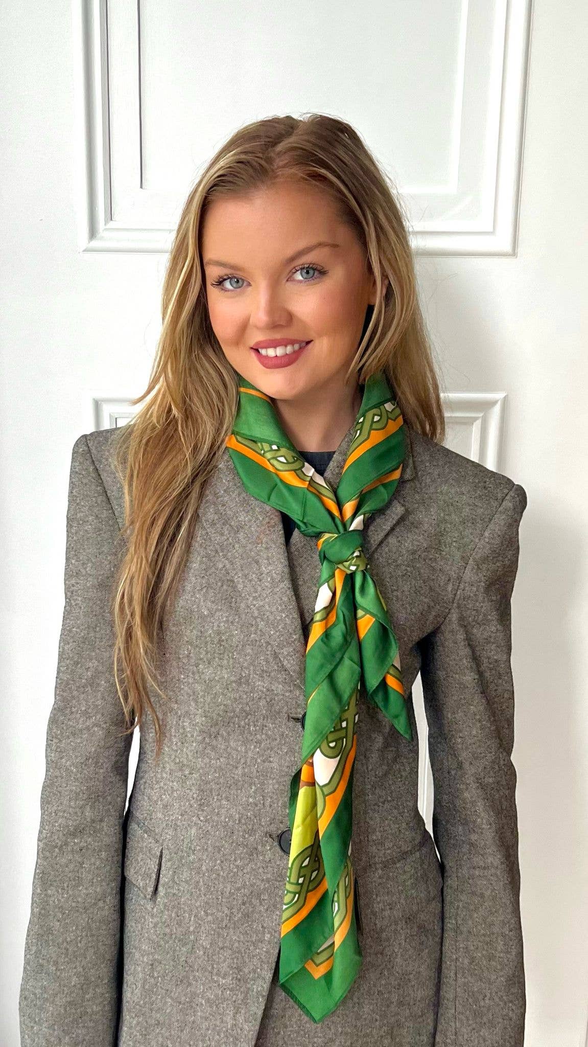 Celtic Ore Crafts - IRS-036A Polydisk Scarf Tree Green/Gold