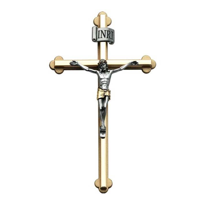 Abbey + CA Gift - 2-tone Wall Crucifix 8”