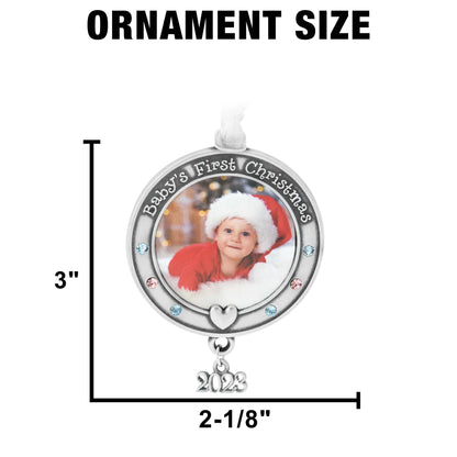 Gloria Duchin - Baby's First Christmas Pewter Photo Frame Ornament