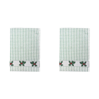 Dublin Gift Company - Poli Dri Jacquard Holly Tea Towel: Pack of 4