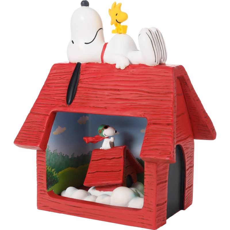 Precious Moments - Peanuts This Time I’ve Got You, Red Baron! Shadow Box