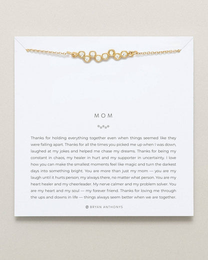 Bryan Anthonys - Mom Necklace: Silver / Crystal