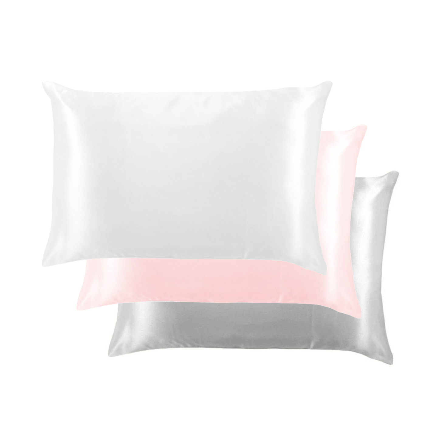 DM Merchandising - Lemon Lavender Solid Silky Satin Pillowcase Open Stock: Lucent CLoud