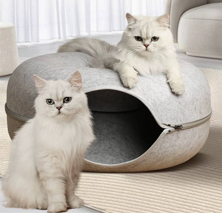 Lightning Dog - Bagel Bed - Action Tunnel/Bed - XL Grey 