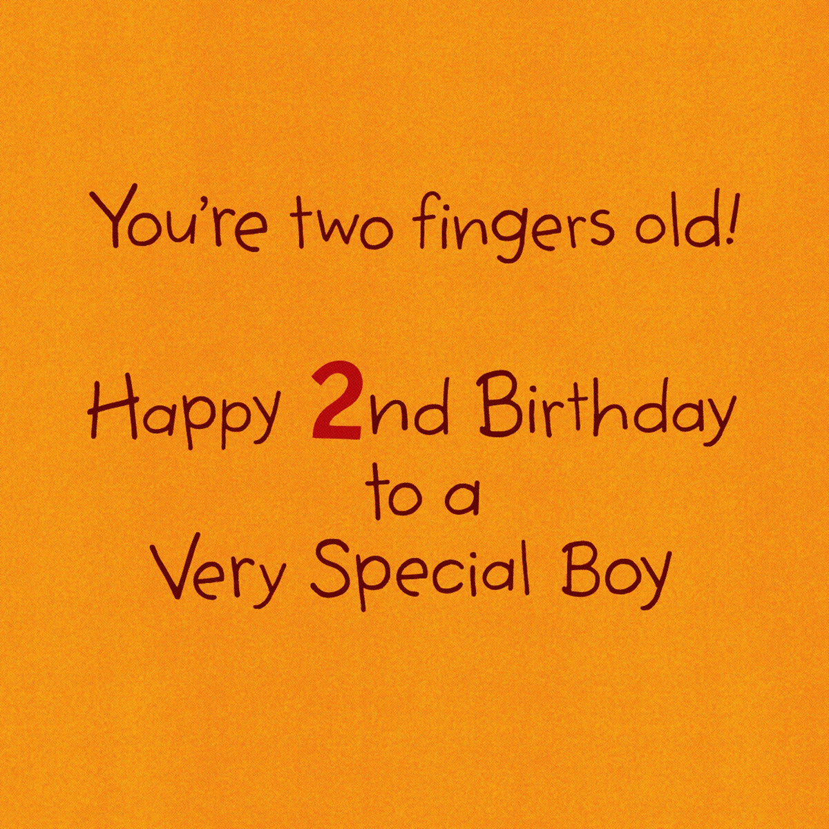 DICKENS INC. - 2nd Birthday Card for Boy (Cheerful Monkey)