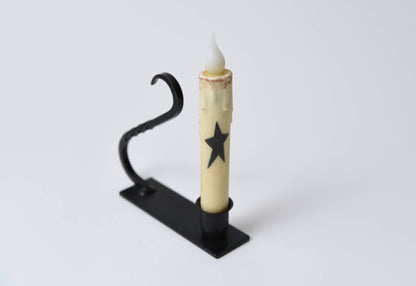 LMS Wholesale - Iron Taper Holder with Curved Handle