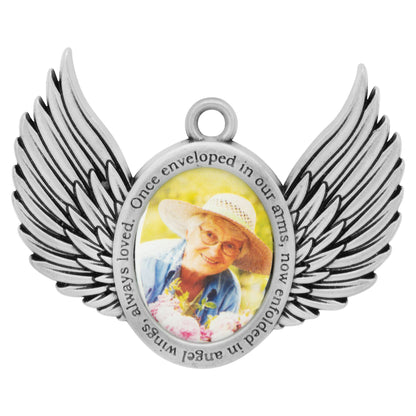 Gloria Duchin - Memorial Wings Picture Frame Ornament