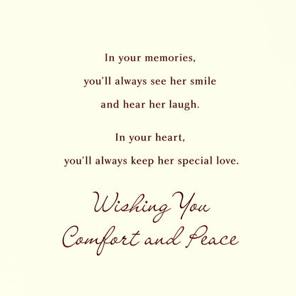 DICKENS INC. - Sympathy Loss of Mother | Sympathy Card for Loss of Mother
