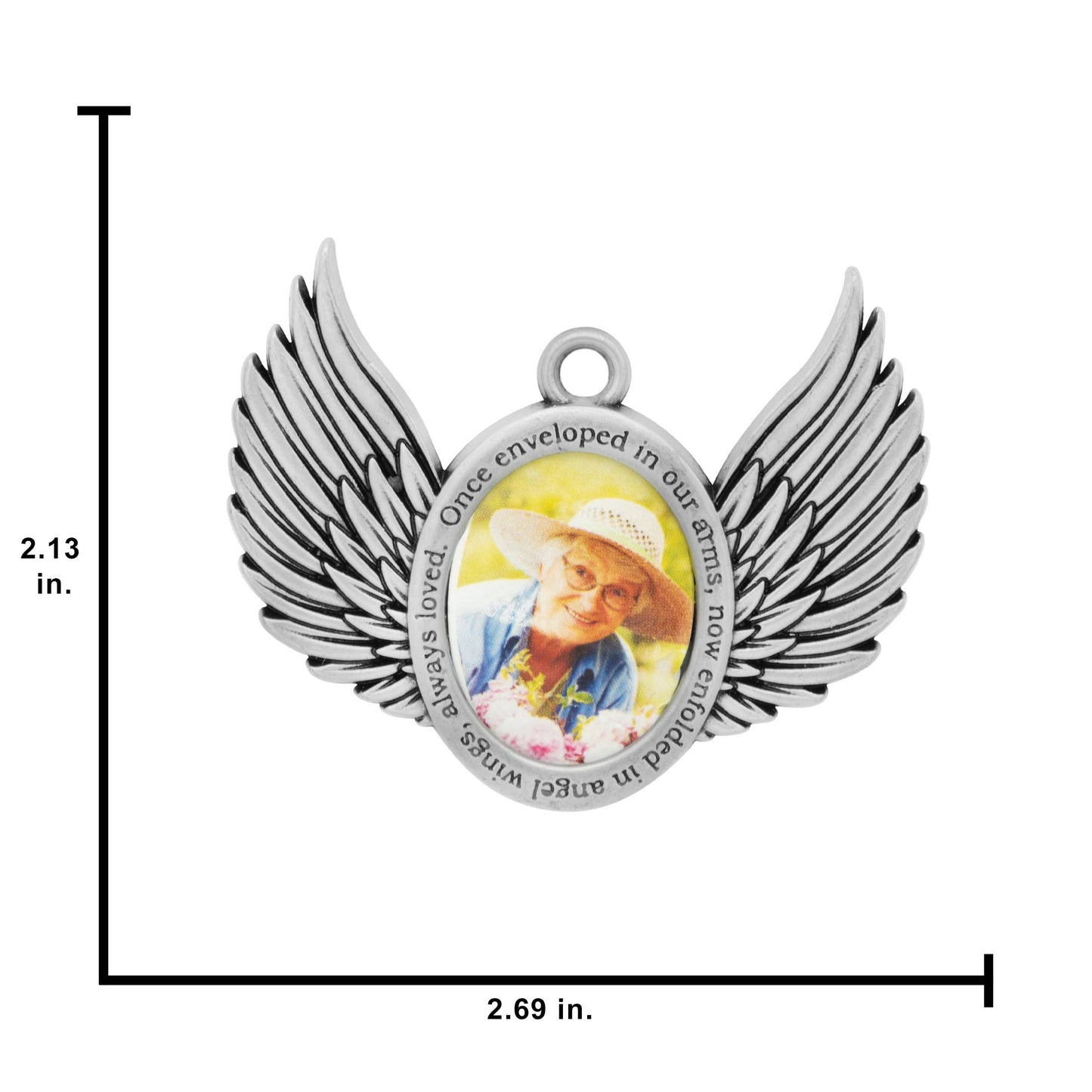 Gloria Duchin - Memorial Wings Picture Frame Ornament